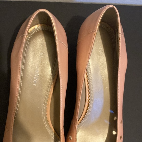 Naturalizer pink leather bow tie kitten heels - Picture 5 of 7